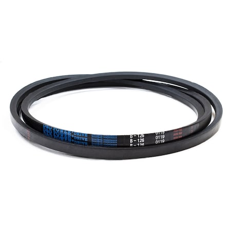 D&D B126 Classical V-Belt, 129 in Outside Length, 21/32 in Top Width, 1 Ribs B126